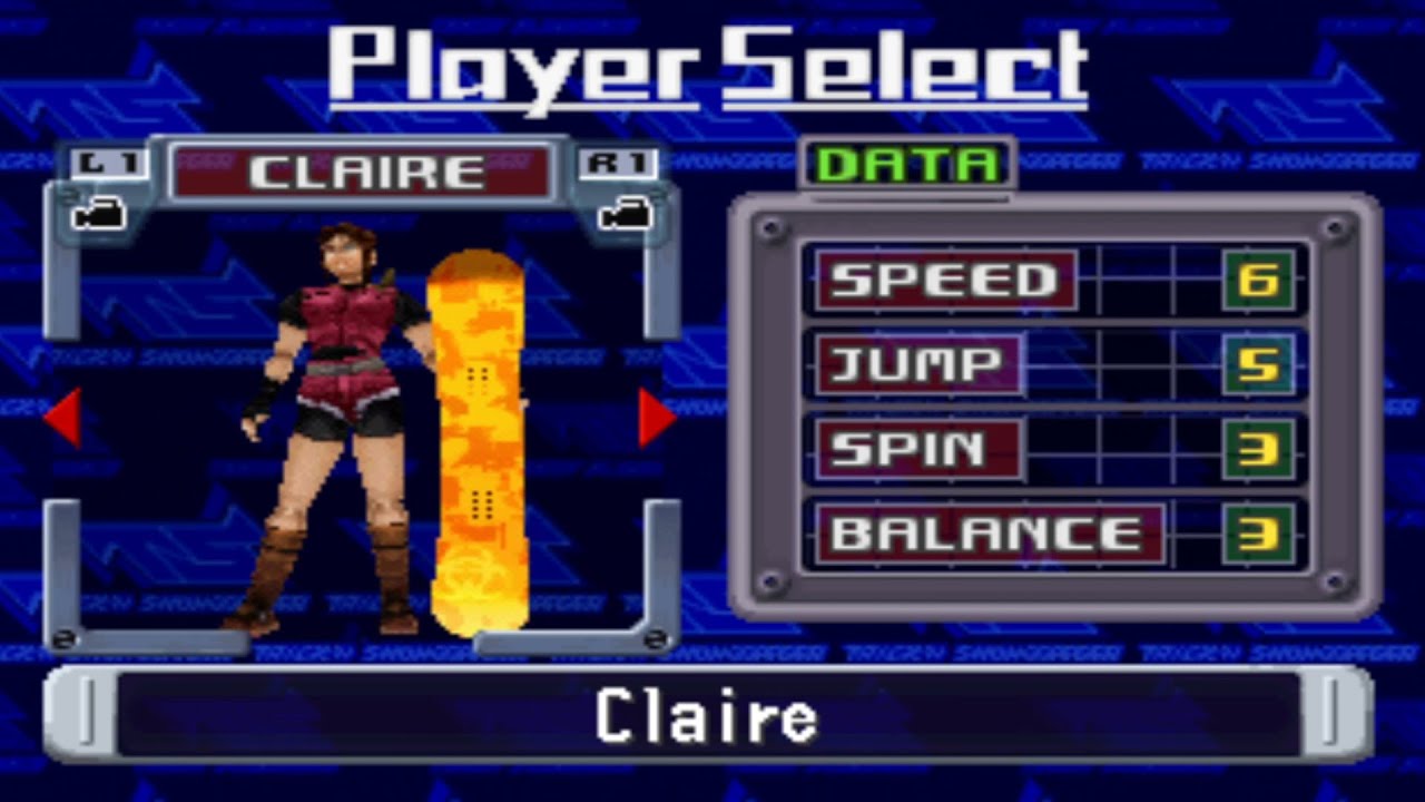 Trick'N Snowboarder All Characters [PS1]
