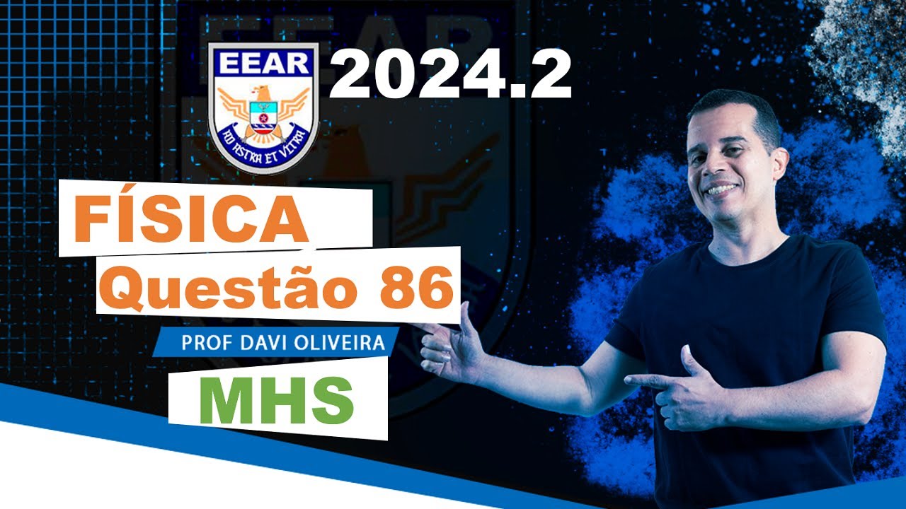 EEAR 2024.2 | FÍSICA | UM CORPO ESTÁ LIGADO A PAREDE POR UMA MOLA