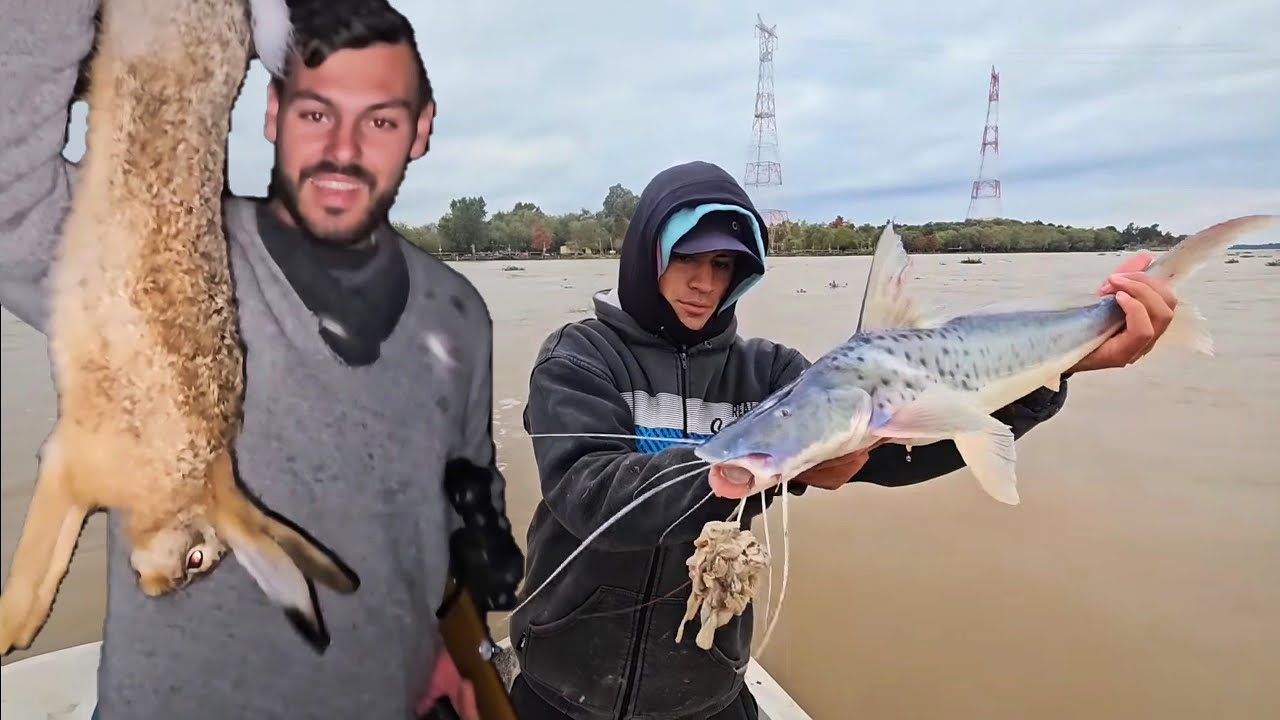 CAZA Y PESCA CON NICO REYNOSO. 🎣🐇🐰, 120 METROS Y A PURO PIQUE!