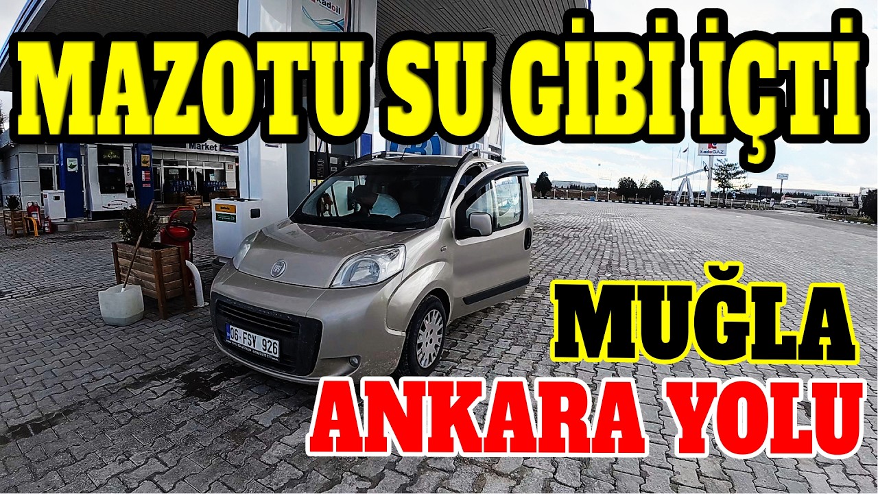 FİAT FİORİNO UZUN YOL YAKIT TÜKETİM PERFORMANSI! MUĞLA ANKARA ARASI 1.3 MULTİJET DİZEL.
