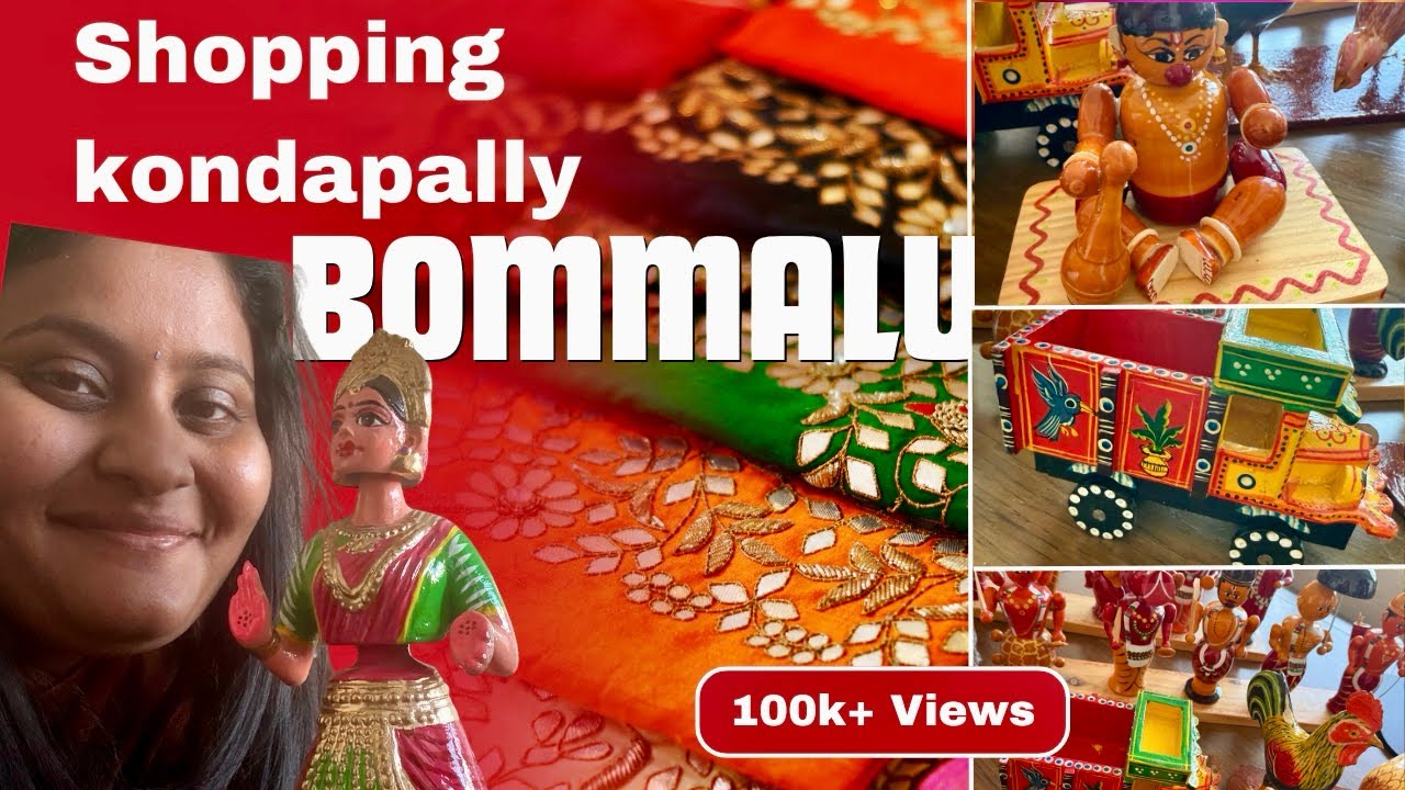 India నుండి ఎన్ని కొండపల్లి బొమ్మలు తెచ్చుకున్నానో చూడండి 😍#kondapalli #handmadetoys #shoppingvlog 