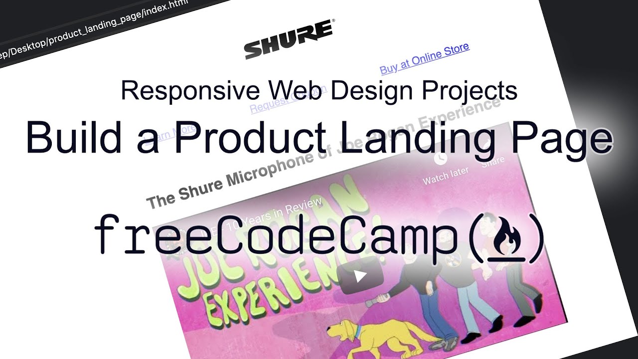 Responsive Web Design Projects - Build a Product Landing Page - Free Code Camp