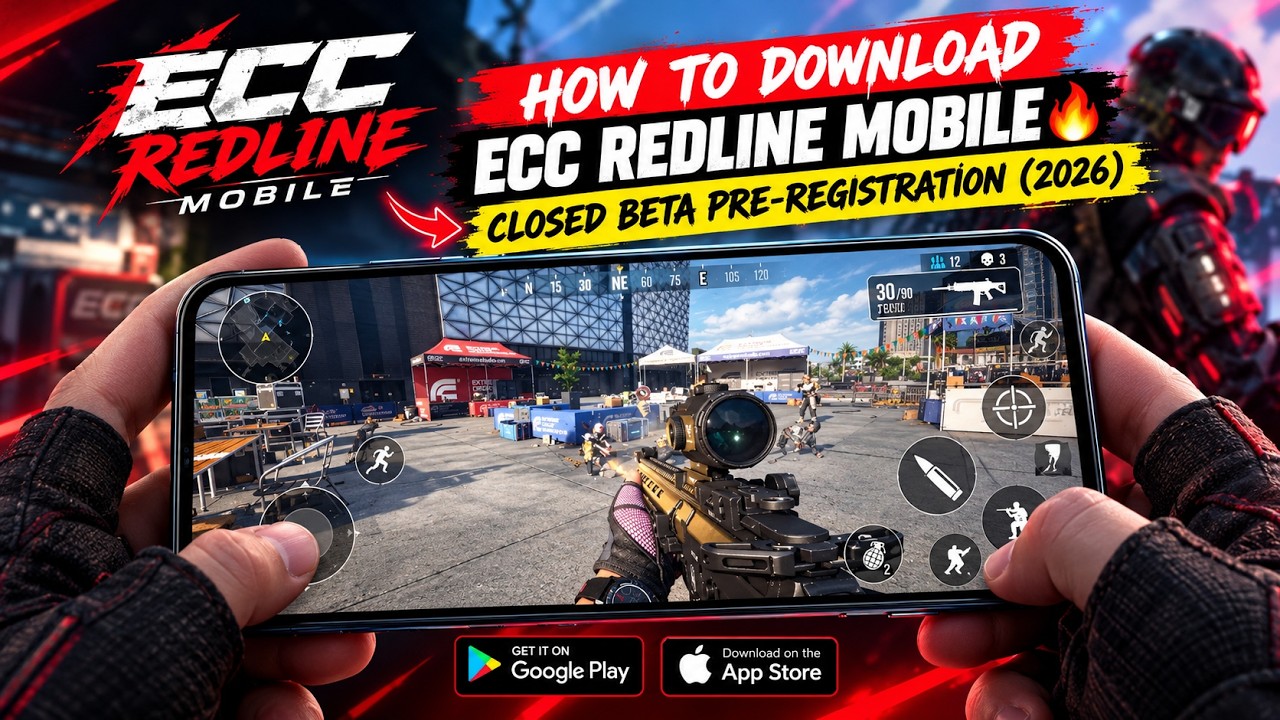 How To Download ECC REDLINE MOBILE on Android/iOS 🔥 | ECC Redline Closed Beta Pre-Registration 2026