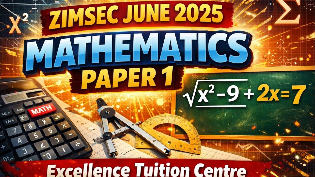 ZIMSEC June 2025 MATHS PAPER 1
