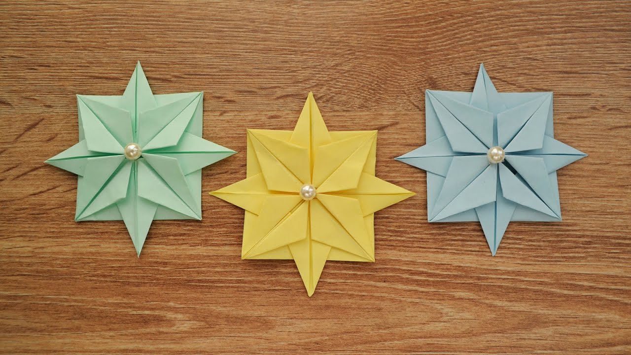 Excellent 8-Pointed PAPER STAR | Easy Origami Decoration | Tutorial DIY by ColorMania