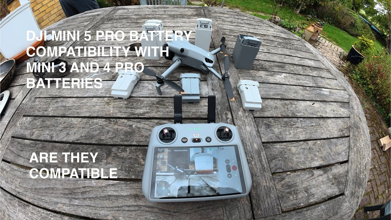 Совместимость аккумулятора DJI Mini 5 Pro с аккумуляторами Mini 4 и 3 — без спонсорской поддержки