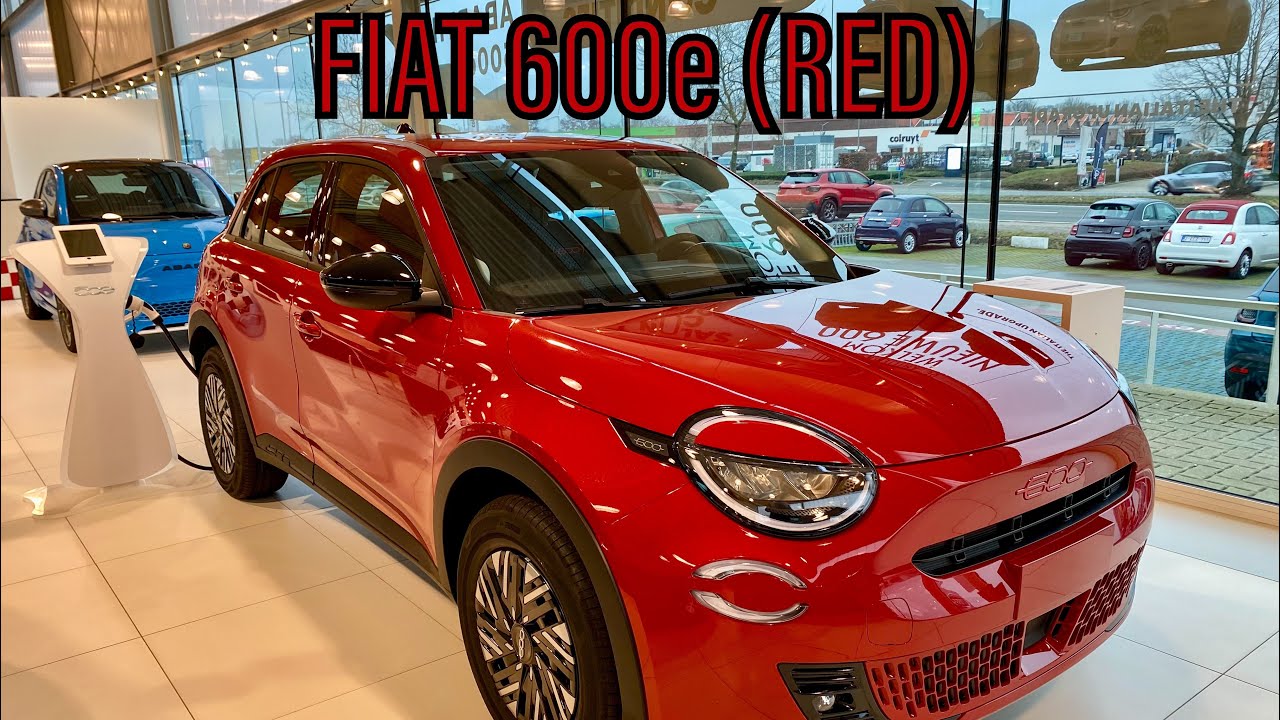 FIAT 600e (RED) walkaround 4K