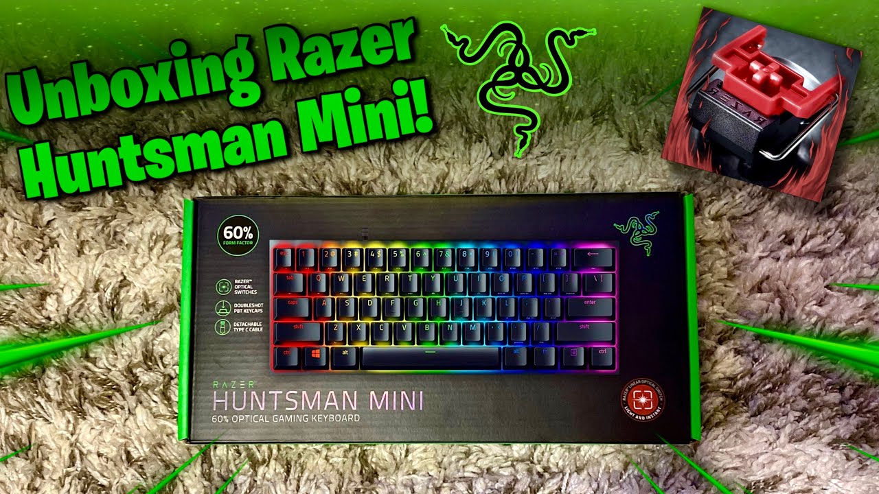 Razer Huntsman Mini Gaming Keyboard Unboxing - ASMR