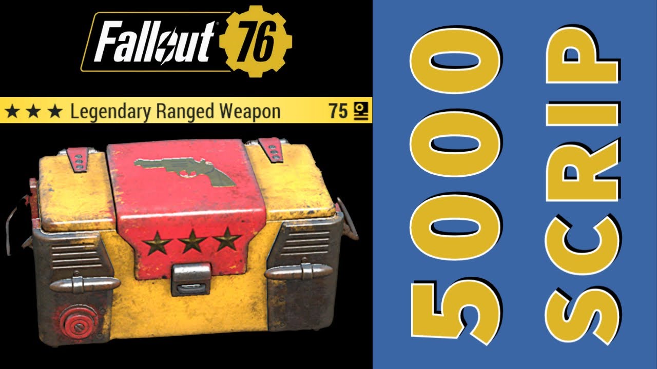 Legendary Purveyor 5,000 SCRIP Spend On WEAPONS - Fallout 76 Steel Dawn