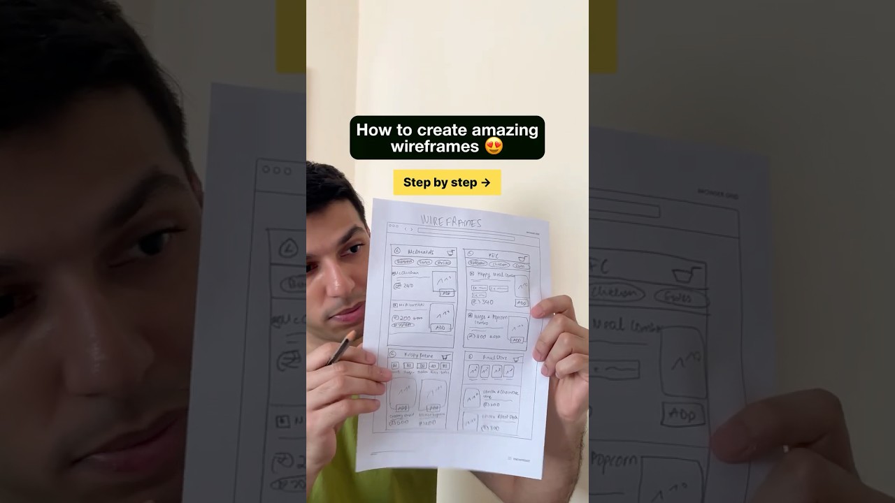 How to create amazing wireframes 😍 #uxdesign #wireframe