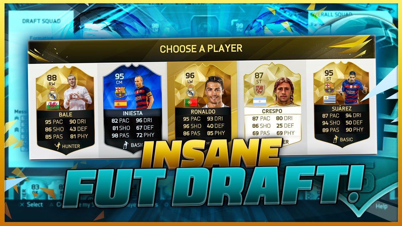 MY MOST INTENSE RONALDO BALE FUT DRAFT EVER! FIFA 16 ULTIMATE TEAM