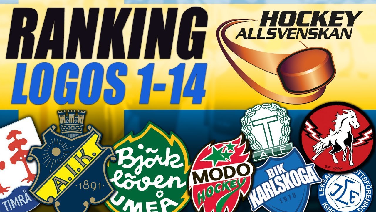 Swedish HockeyAllsvenskan Logos Ranked 1-14