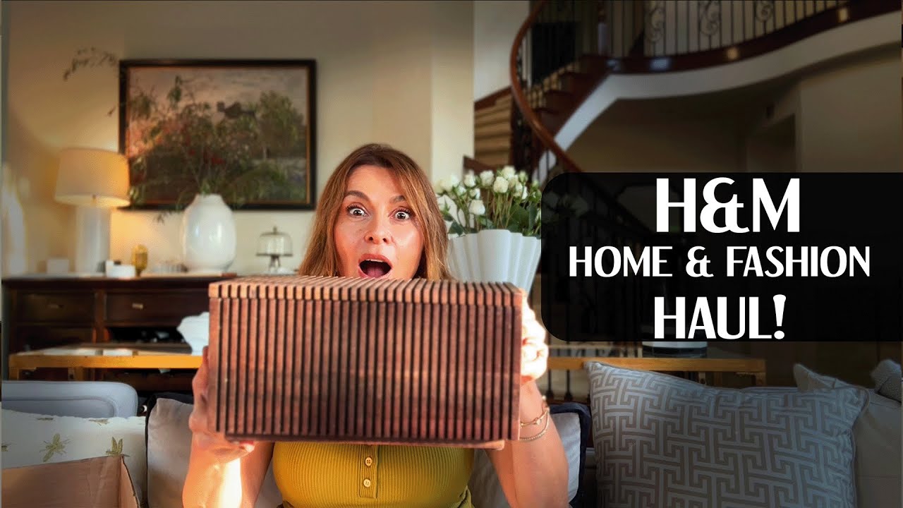 H&M Home & Fashion HAUL!  Marble & Wood Accessories and Fall Fashion Booties & Trench Coats