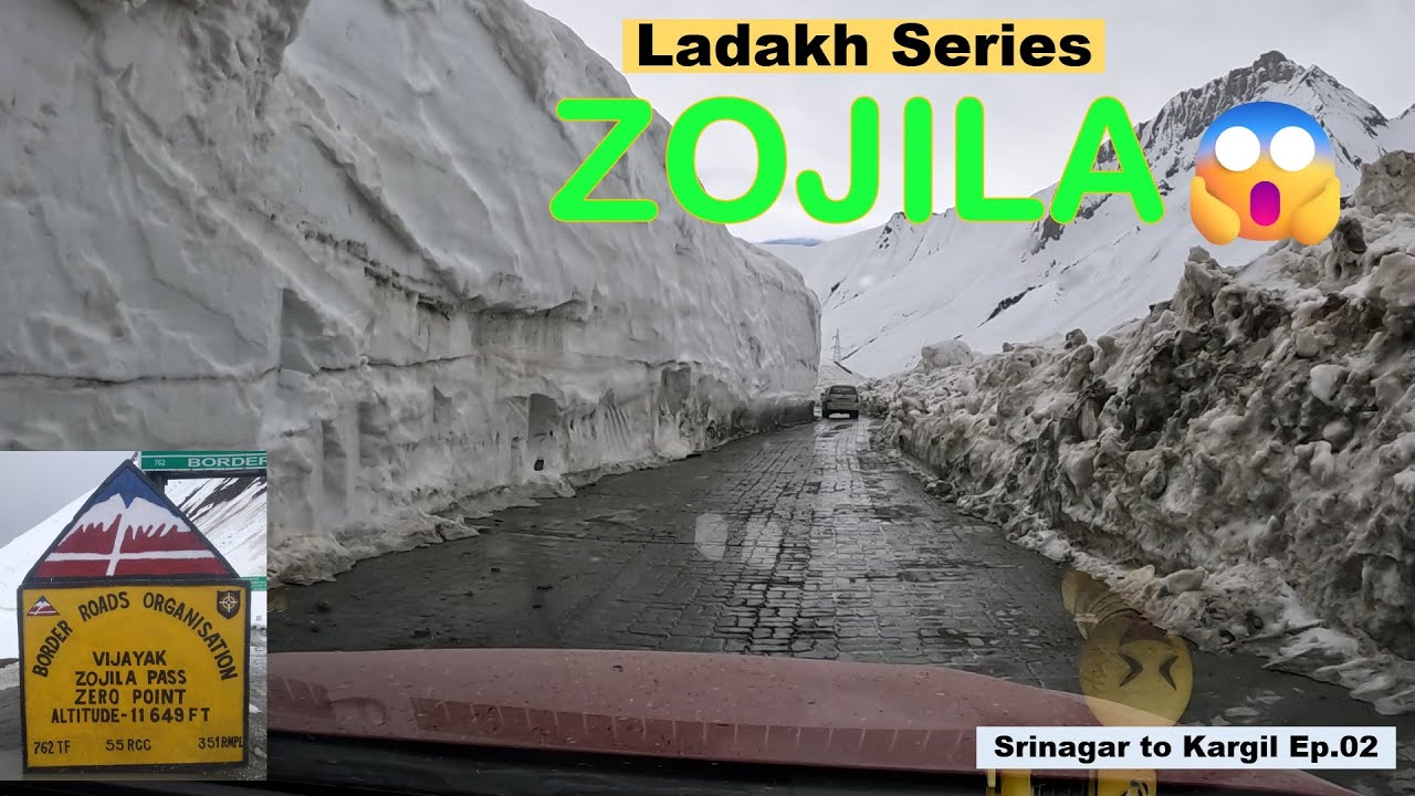 Srinagar to Kargil Ep.02 | Zojila Pass | Leh Ladakh Road Trip by car
