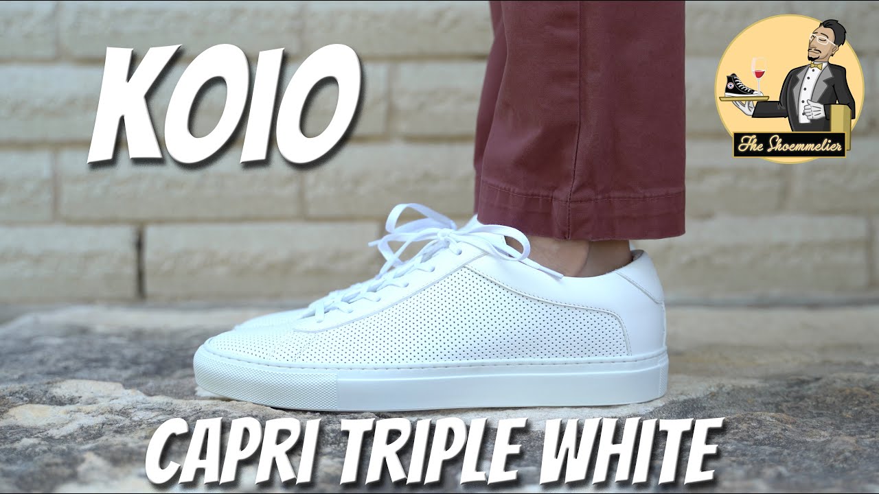 Koio Capri Triple White Perforated &bull; Обзор и на ногах