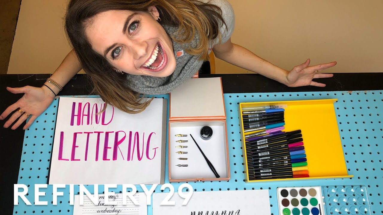 5 Days of Calligraphy Hand Lettering | Try Living With Lucie | Refinery29