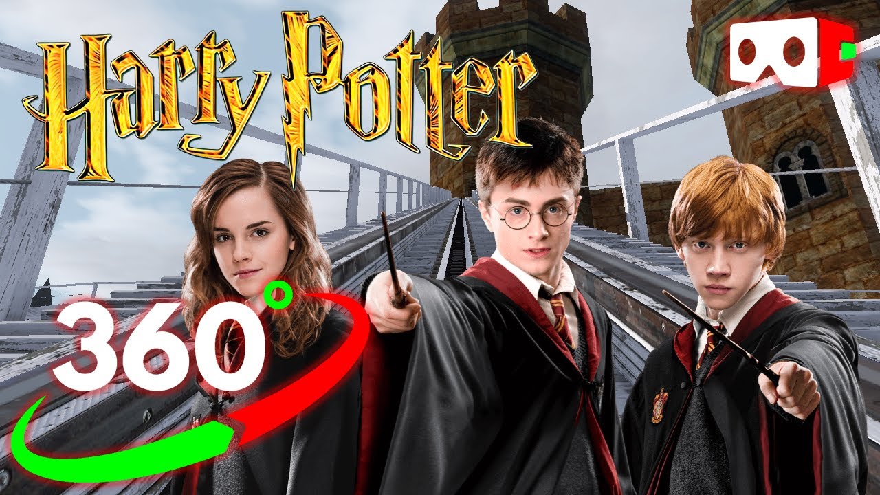 🔴VR 360° Harry Potter Hogwarts Roller coaster legacy video