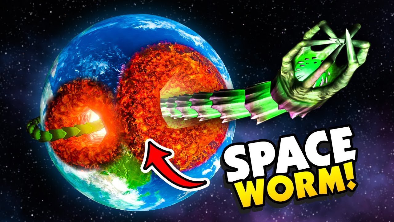 SPACE WORM EATS A HOLE THROUGH EARTH - Solar Smash