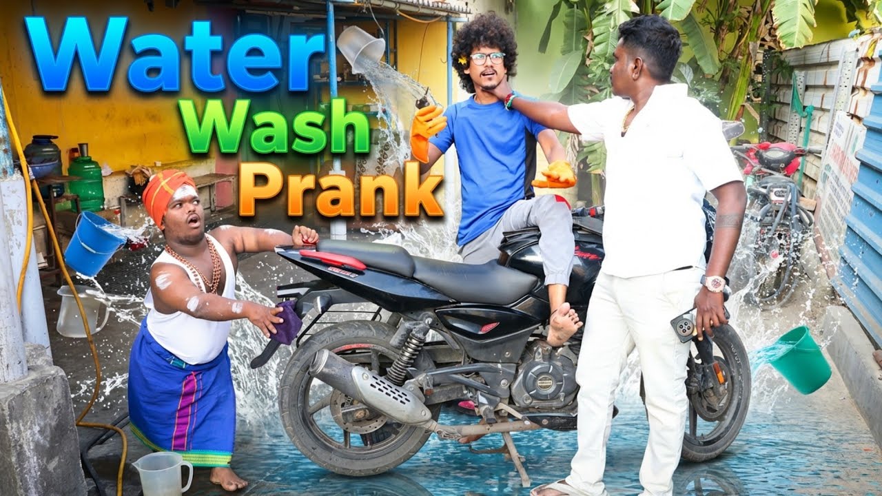 watar wash prank 🤣 Tamil Prank | Orange Mittai | Funny video | Prank Star | Vj Praba | Bike Prank 