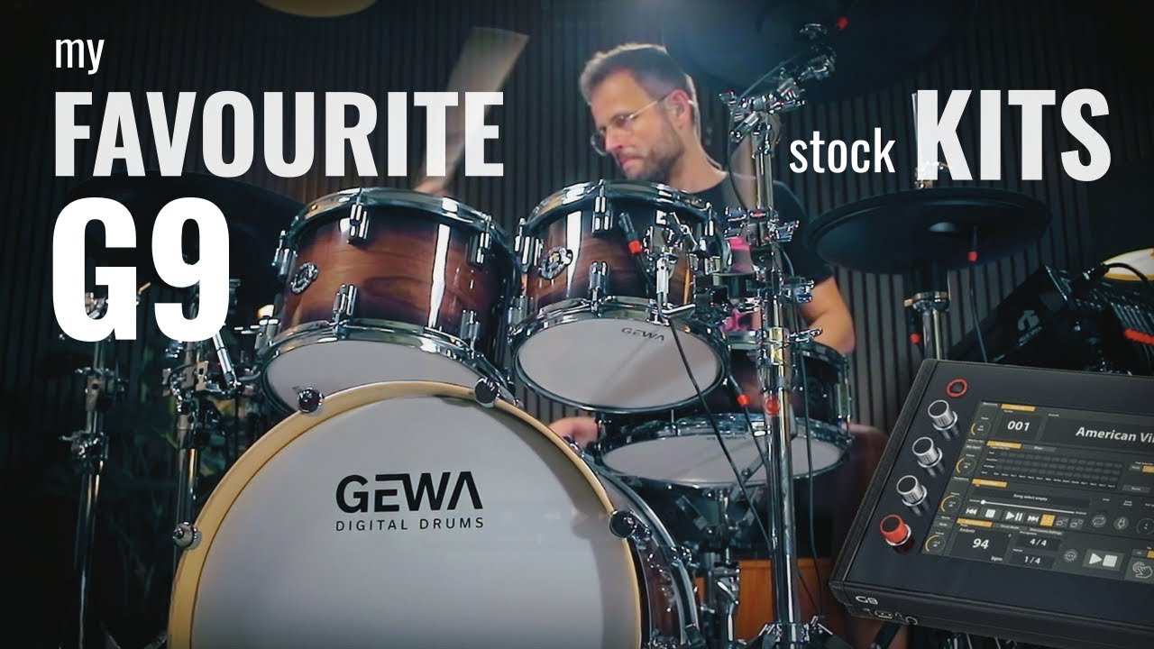 Playing my FAVOURITE KITS of the Gewa G9 electronic drum sound module