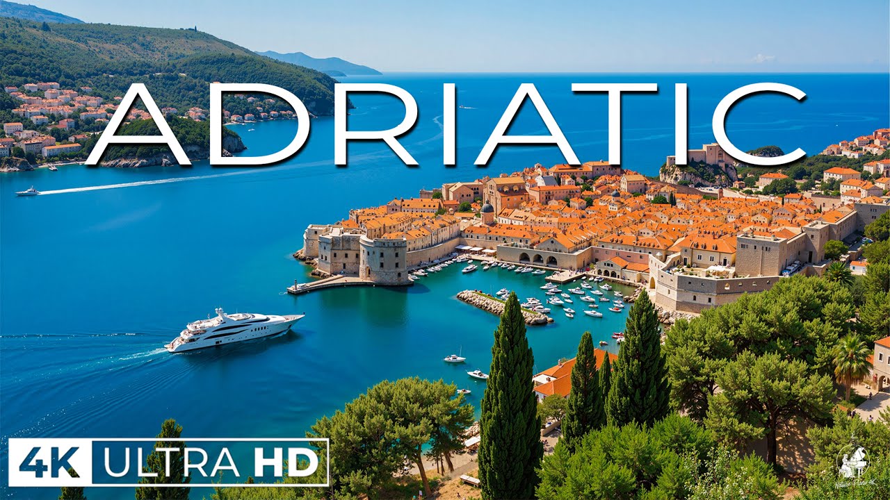 Adriatic Sea 4K 🌊 | Crystal-Clear Coastlines, Historic Towns & Mediterranean Beauty