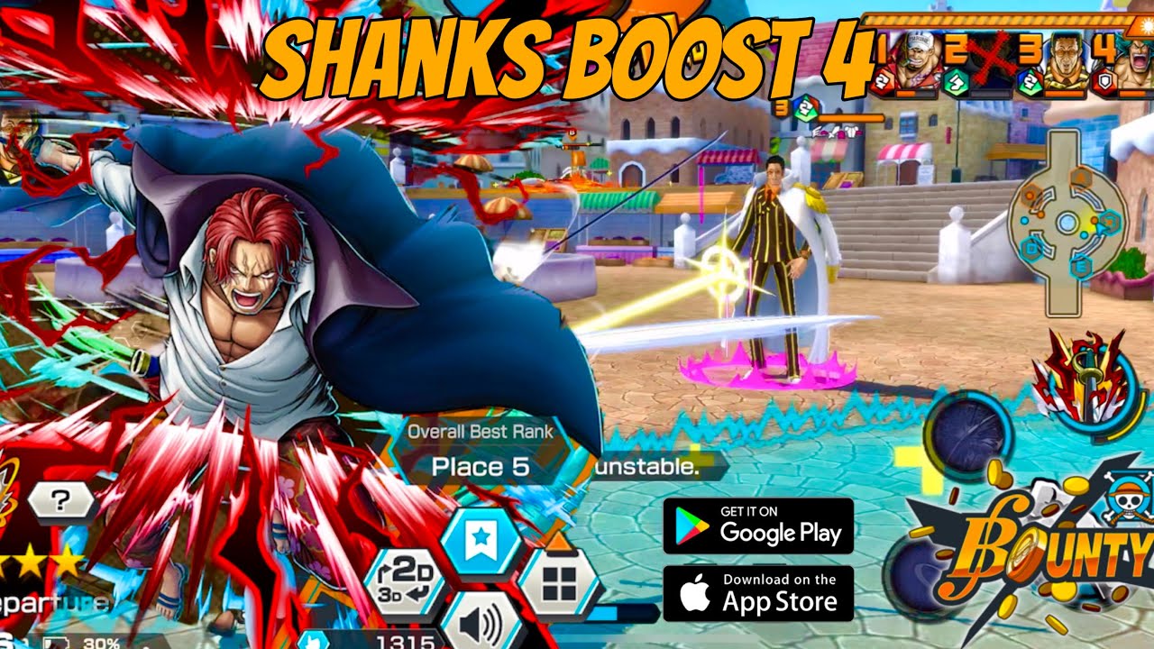 SHANKS KAMUSARI 👑 BOOST 4 needs a buff in KIZARU✨META?? | OPBR - One Piece Bounty Rush ⚔️ #onepiece