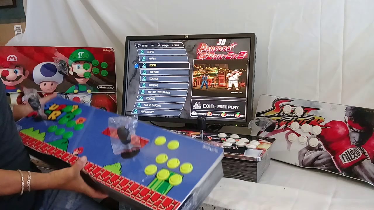 Pandora Box jumbo 74cm con sistema Gbox-X2 con 3188 juegos con 50 3d, by bichosplay