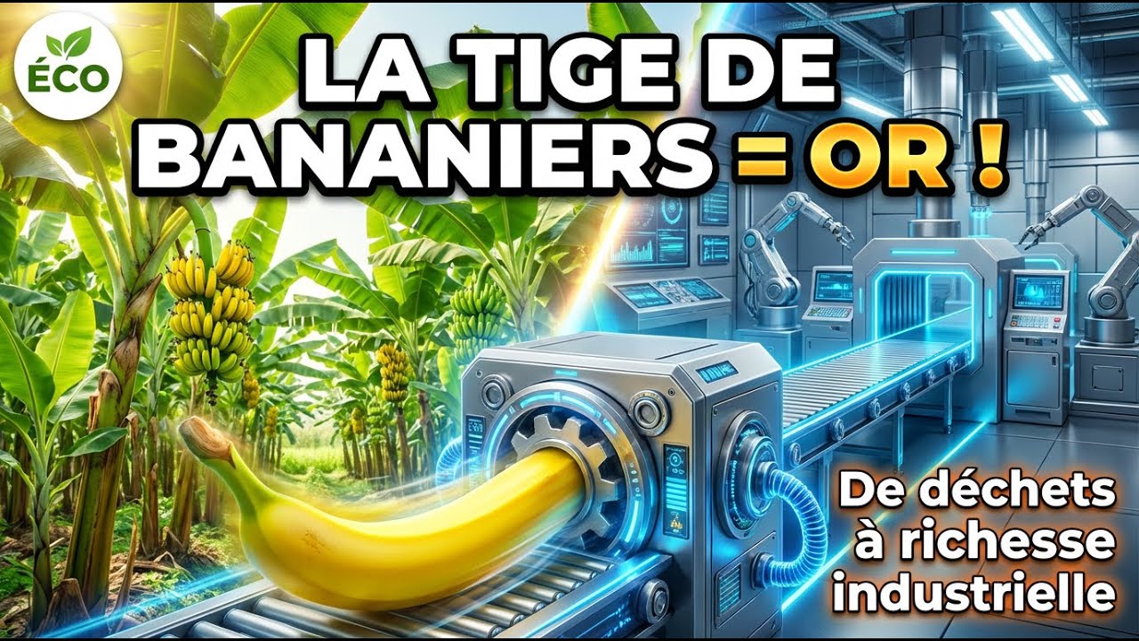 À l’intérieur de la plus grande usine high-tech de transformation des tiges de bananier