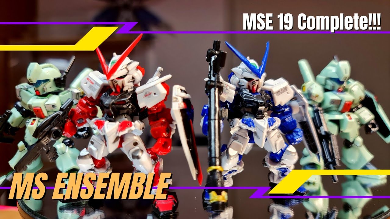 MS Ensemble Part 19- Complete!!! Gundam Astray Red Frame, Blue Frame, Jegan and Jegan-D