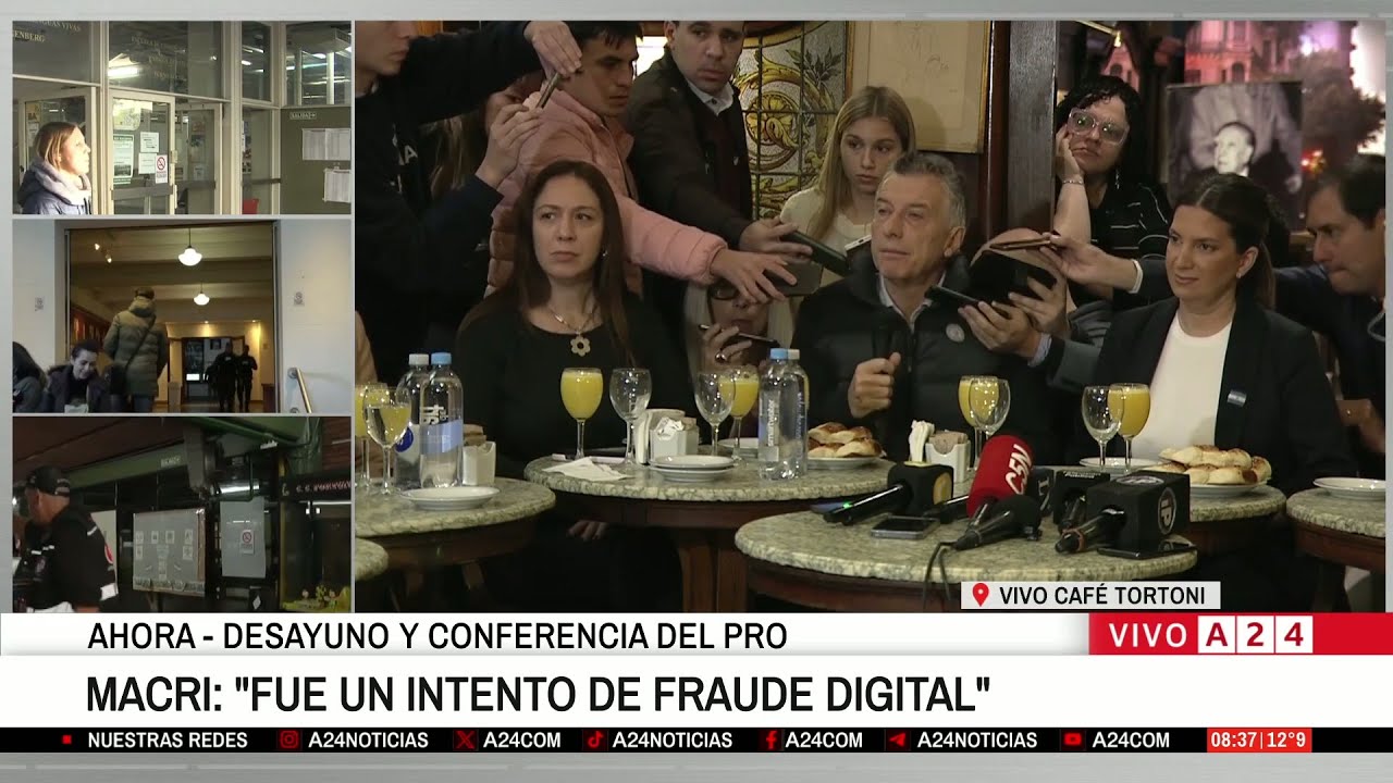 📢 ''Fraude digital'': la palabra de MAURICIO MACRI en la CONFERENCIA DEL PRO