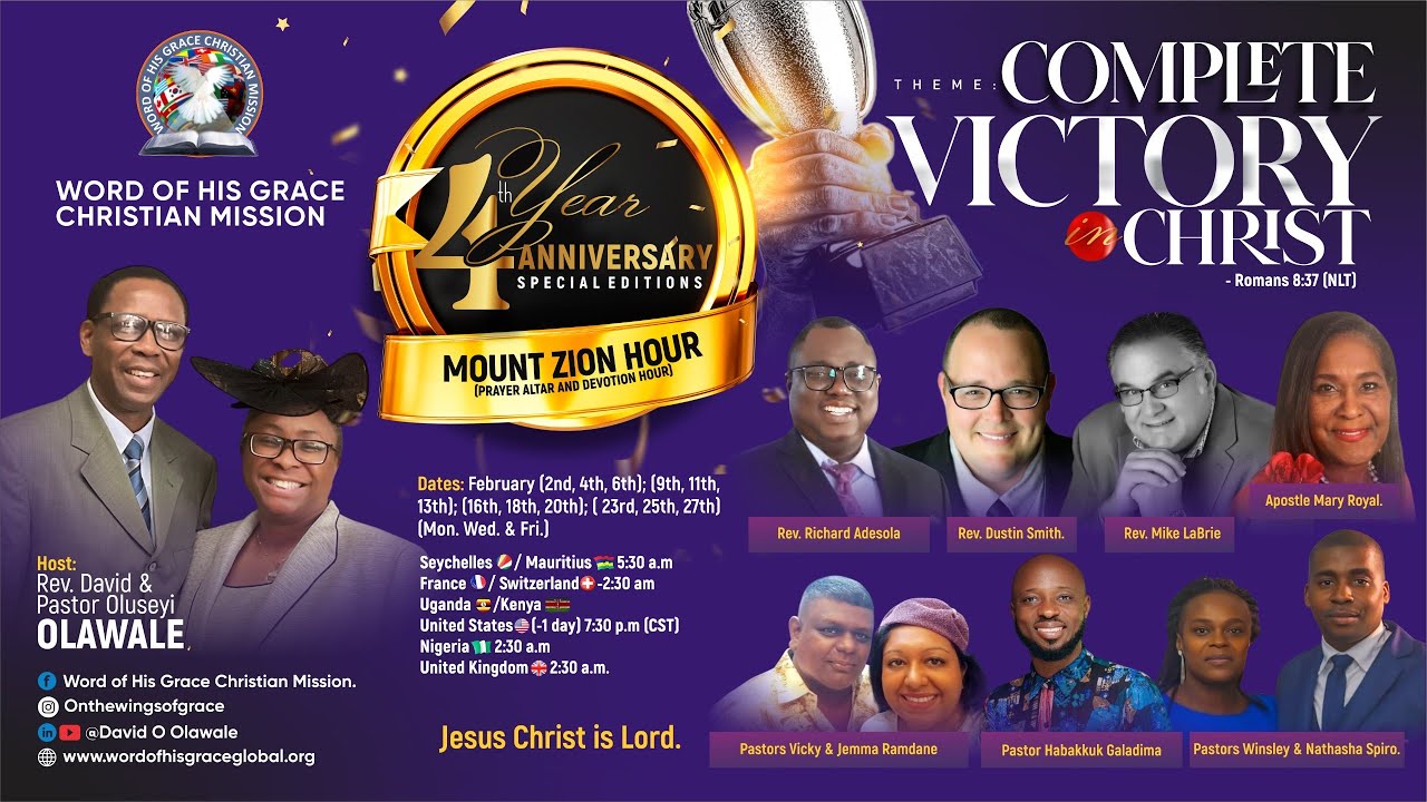 MOUNT ZION HOUR- ONE HOUR DEVOTIONAL ONLINE.