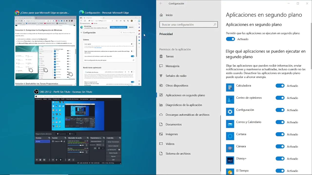 quitar Microsoft Edge al iniciar Windows detener inicio automatico del navegador detenerlo