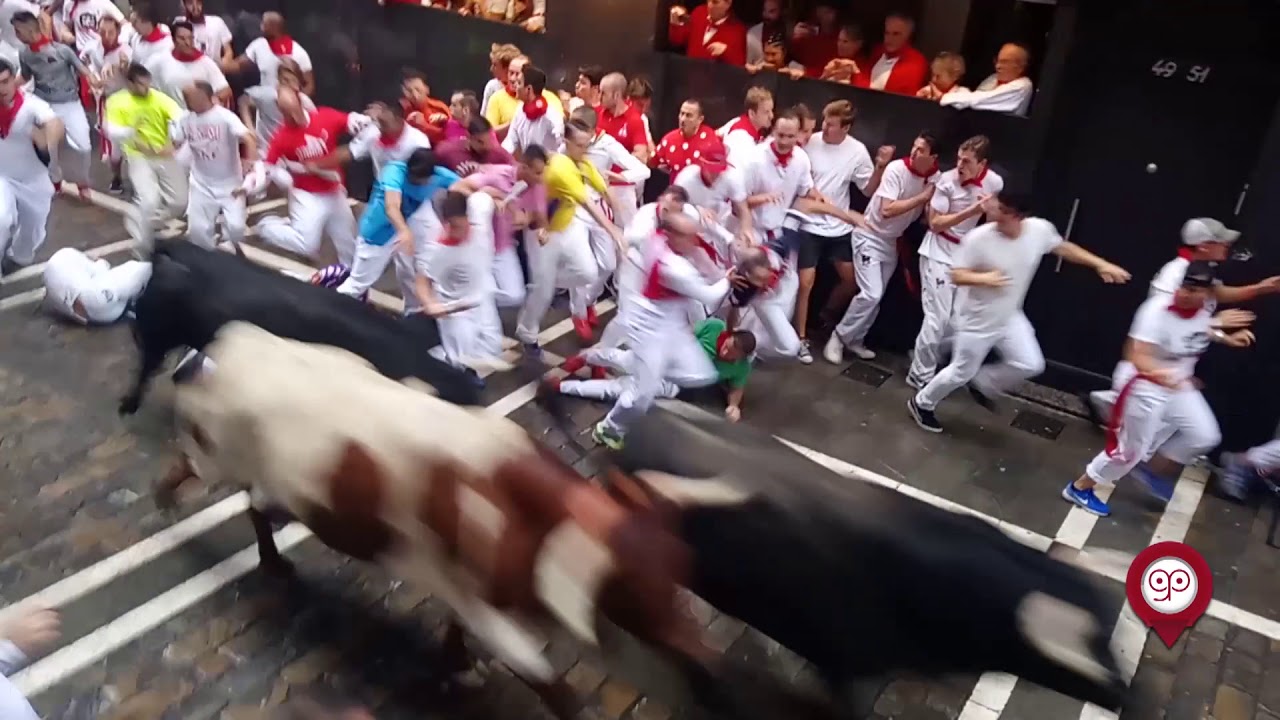 Encierro 7 julio 2018 Puerto de San Lorenzo Calle Estafeta
