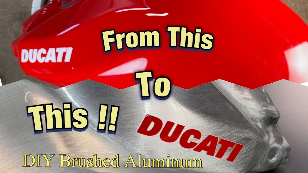 DIY Ducati Brushed Aluminum Tank !!