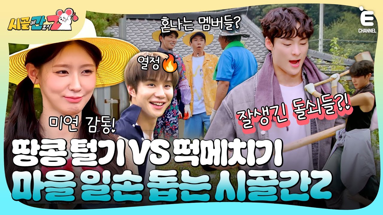 (ENG)🐭EP.3 | 농촌 일손 돕기에 나선 시골간Z! 땅콩 터는 NCT 정우와 떡 메치는 왕자님 정동원! [시골에 간 도시 Z] 매주 일요일 저녁 8시 30분 본방송