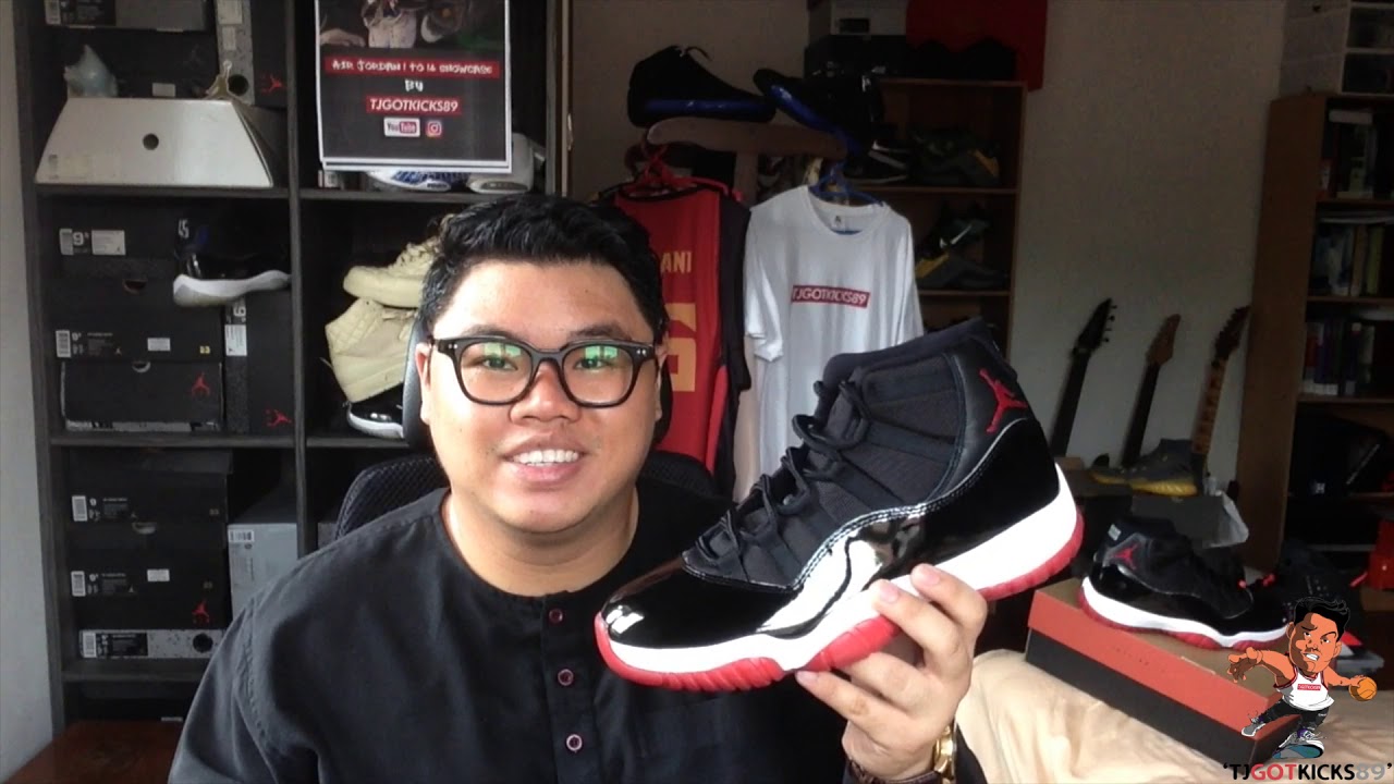 Jordan 11 Black Red pickup vlog+review