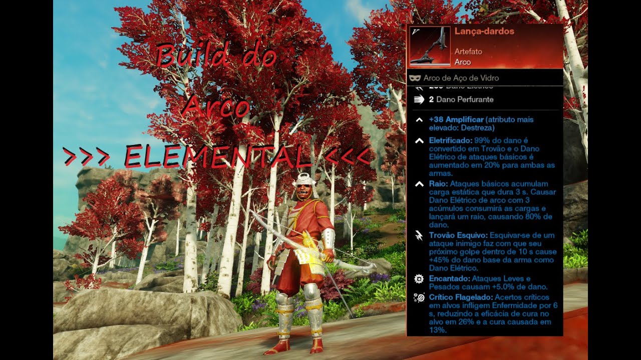 NEW WORLD - Build do Arco elemental ( com o arco artefato ''Lança-Dardos/Boltcaster'')