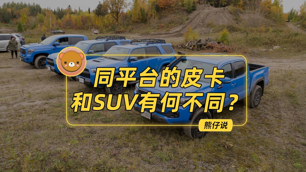 不仅是货箱加盖那么简单！同平台的皮卡和SUV有何不同？【熊仔说】