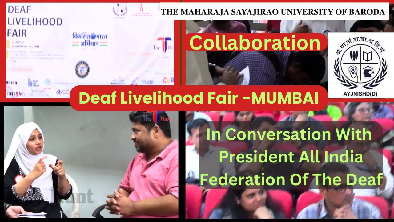 Conversation With the All India Federation President Of Deaf At AYJNISHD D On Deaf Livelihood Fair