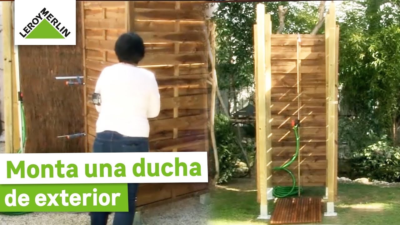 Cómo instalar una ducha de jardín I Guía paso a paso I LEROY MERLIN