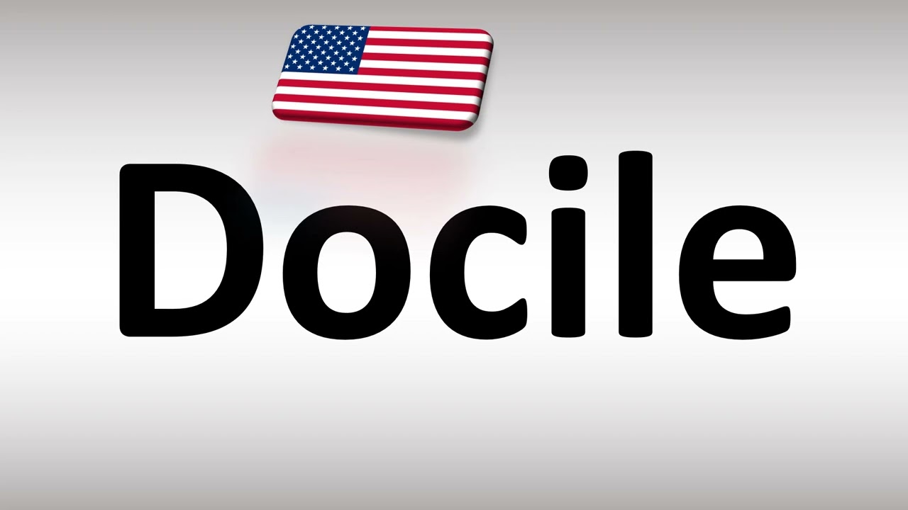 How to Pronounce Docile in US American English