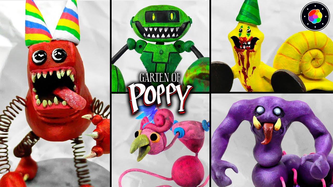 How to make Garten of Banban X Poppy Playtime Clay Sculptures #1 | PlastiVerse