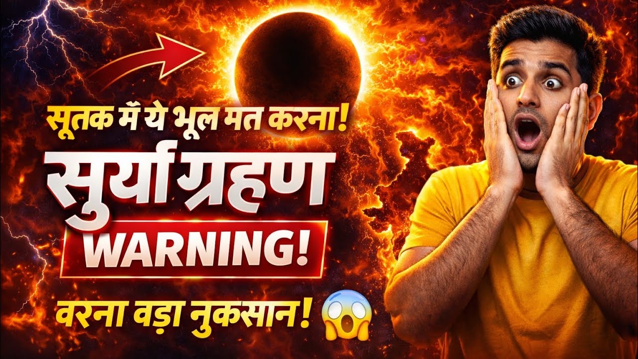 सावधान! फाल्गुन अमावस्या पर सूर्य ग्रहण का साया, ये गलती न करें।SuryaGrahan2026 @aajkatrand 