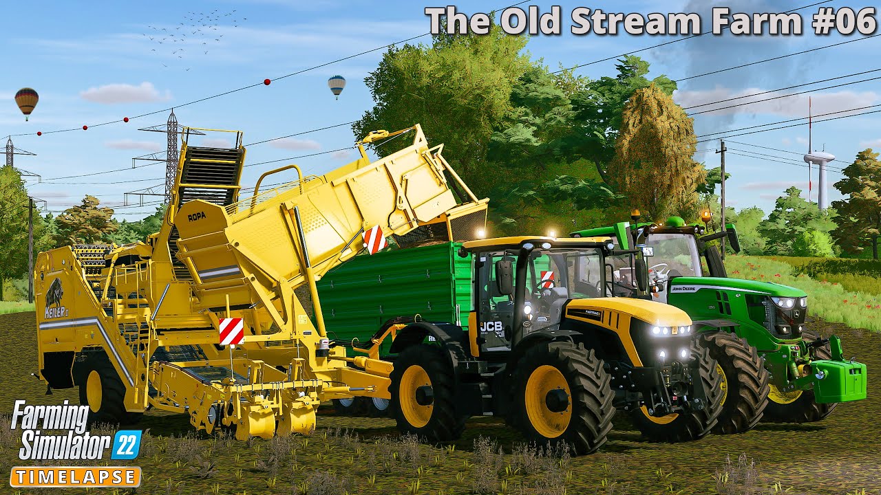 Harvesting Sorghum and Potatoes🔸The Old Stream Farm #06🔸Farming Simulator 22🔸4K