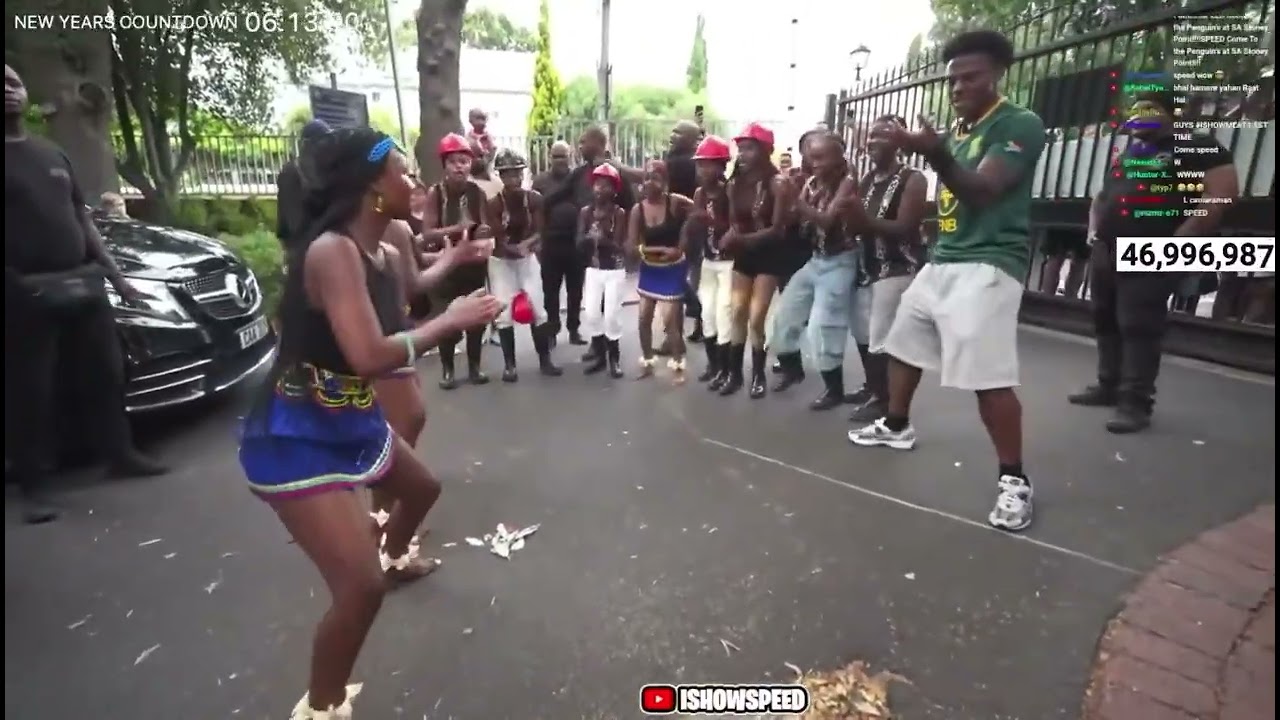 Speed LANDS a CRAZY Backflip Jumping In With South African Traditional Dancers 🕺🇿🇦😳