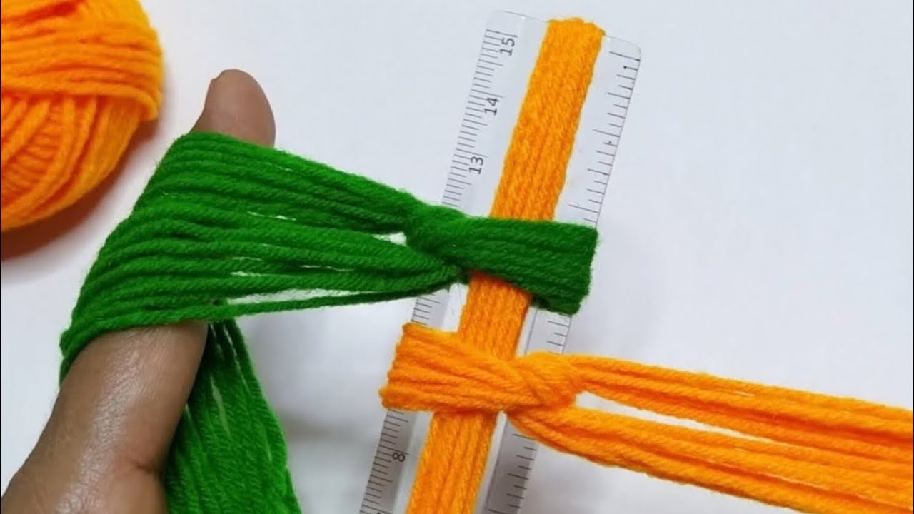 Super easy 3 Beautiful Woolen Yarn Flower making ideas with Scale | Easy Sewing Hack