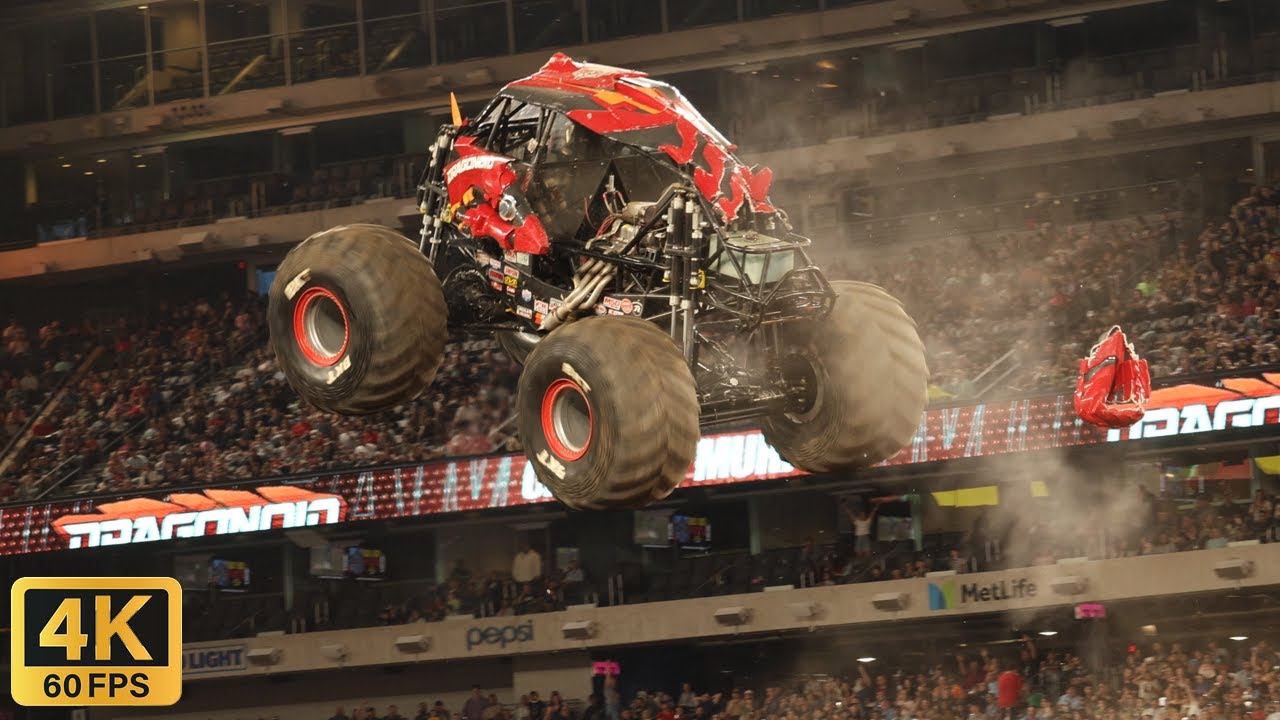 Monster Jam MetLife Stadium (Stadium Tour Red) Skills & Freestyle!