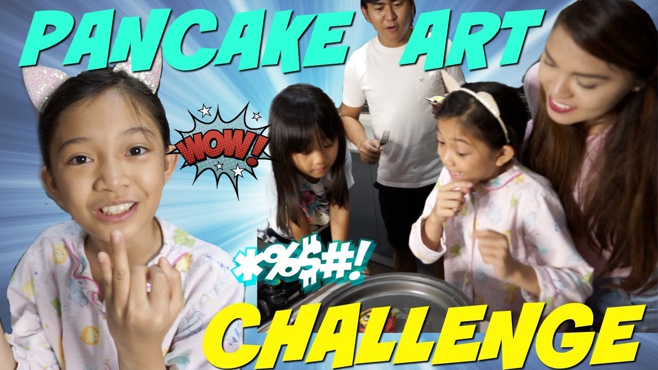 PANCAKE ART CHALLENGE!!