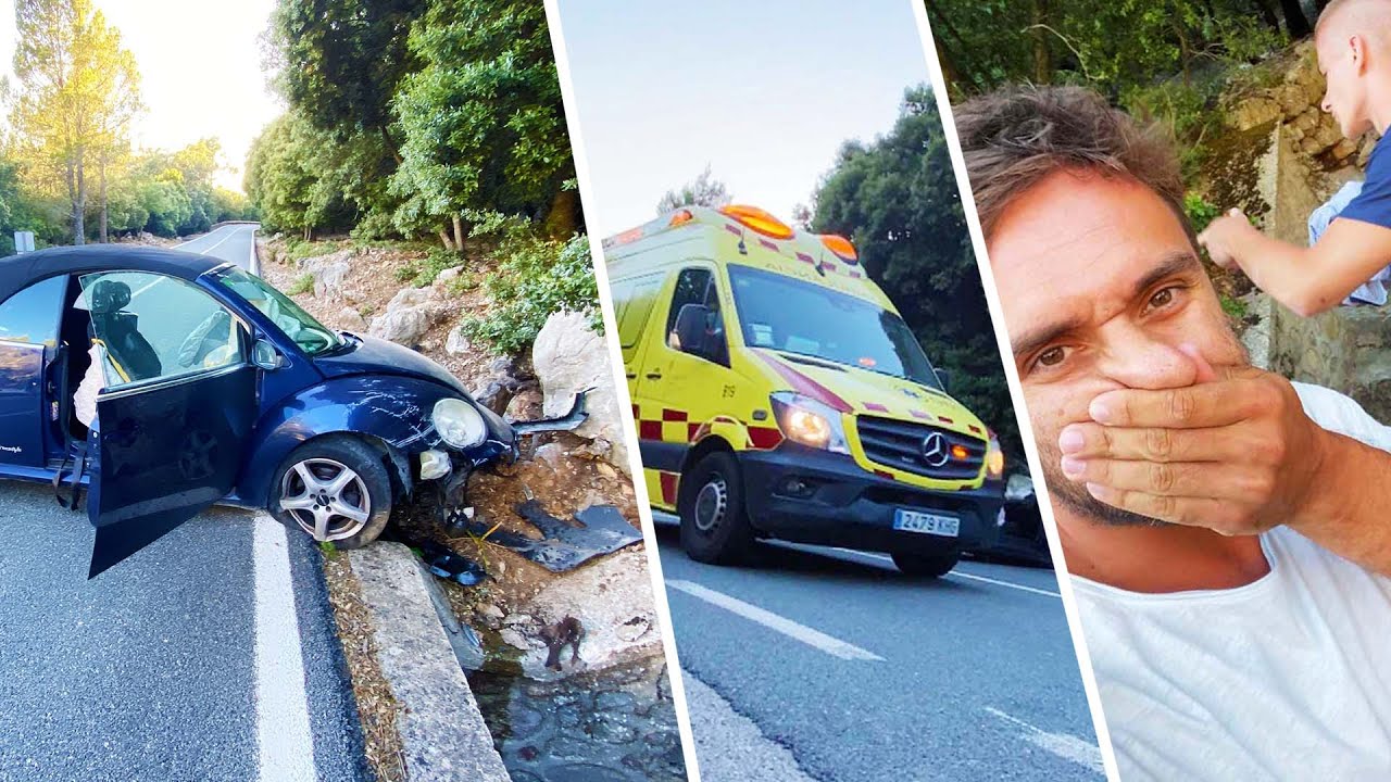 Moje prvn&iacute; AUTONEHODA! Auto na odpis! | Mallorca, &Scaron;panělsko 2022