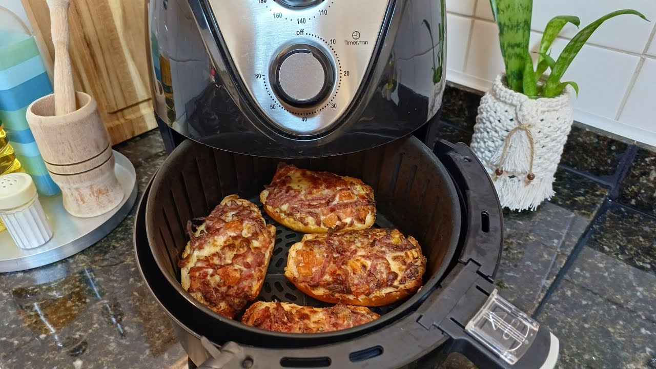 PÃO FRANCÊS RECHEADO NA AIR FRYER! LANCHE FÁCIL RÁPIDO E DELICIOSO!